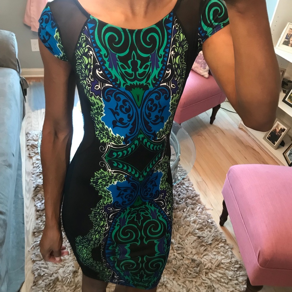 See through back dress size xs